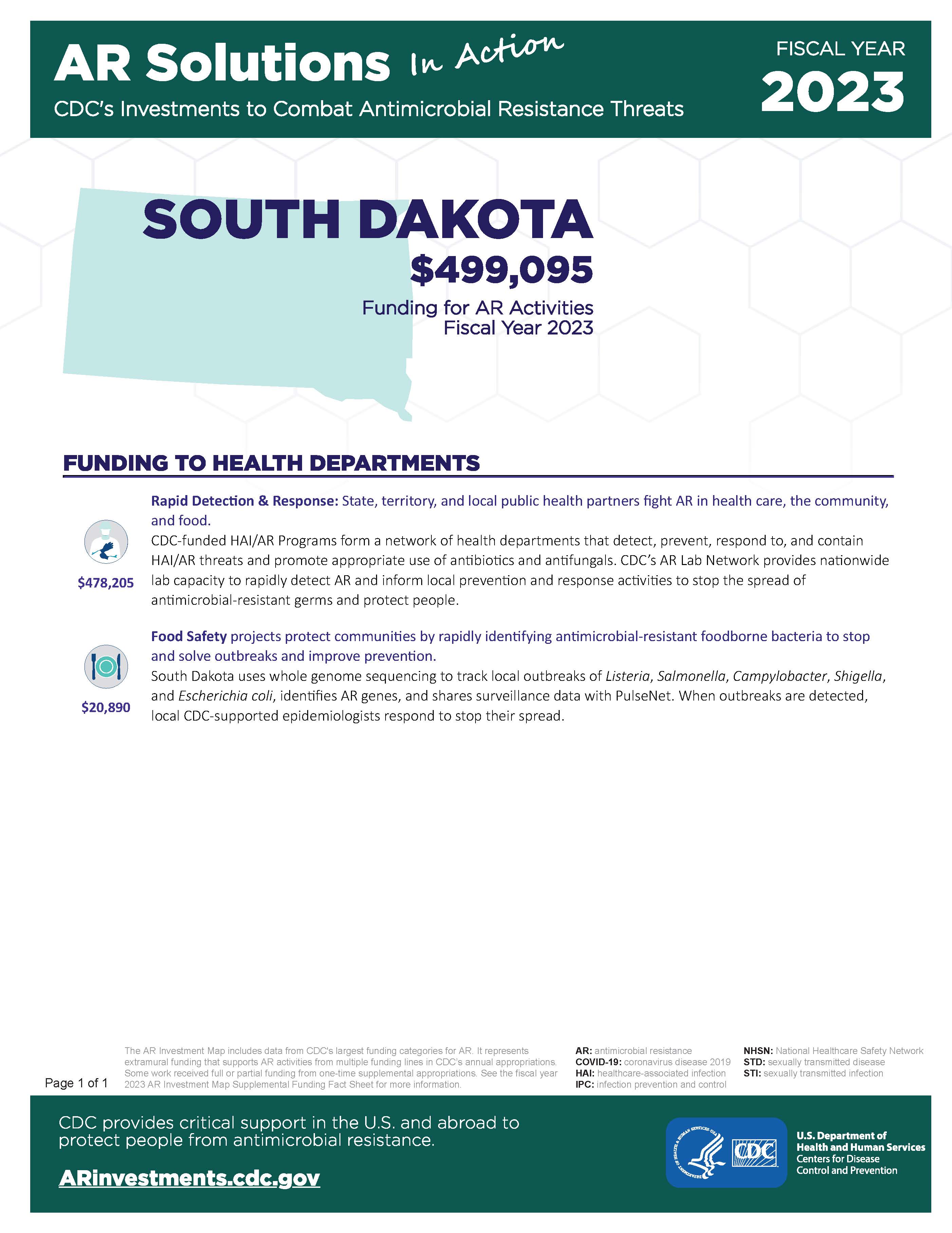 View Factsheet for South Dakota